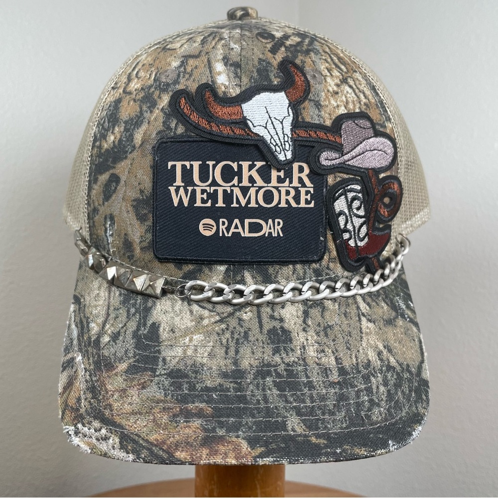 BRAND NEW Upcycled Tucker Wetmore Camo Hat Cap Western Country Music